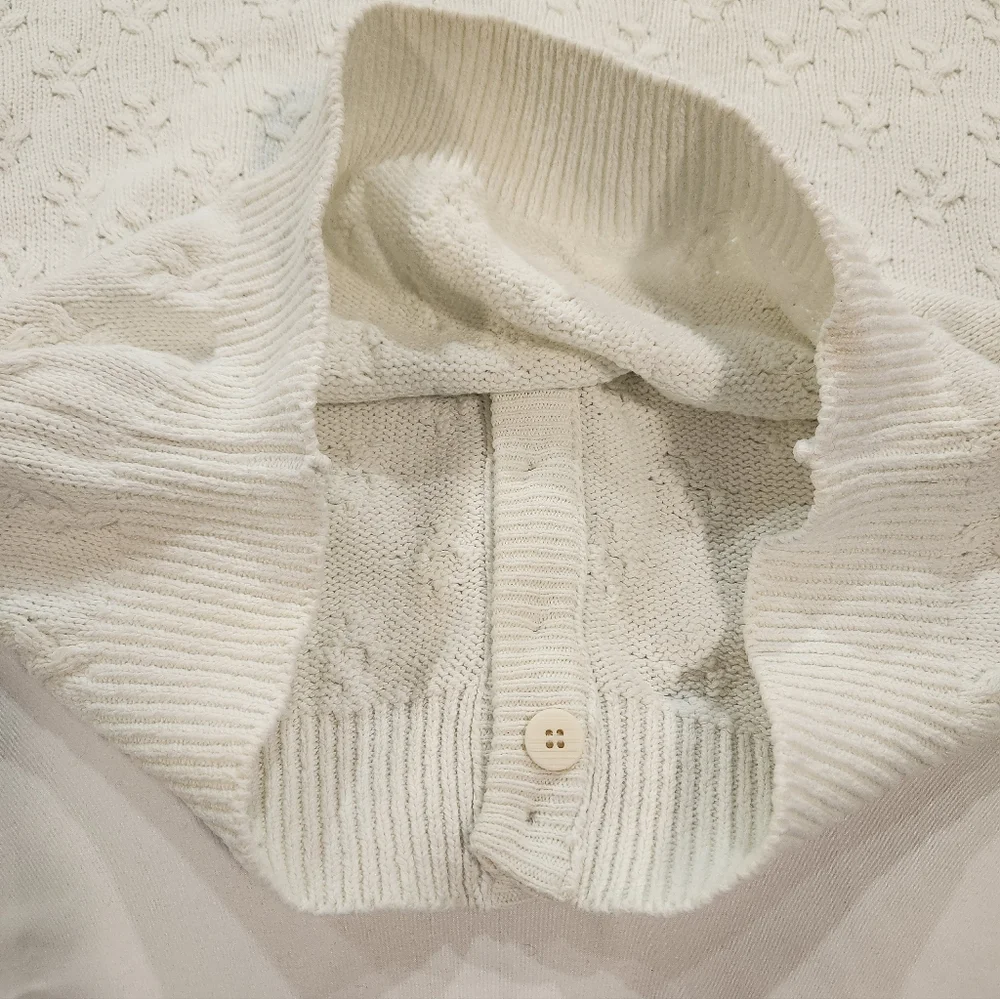 Vintage Northern Reflections By Parkhurst White Knit Cardigan - Picture 15 of 16